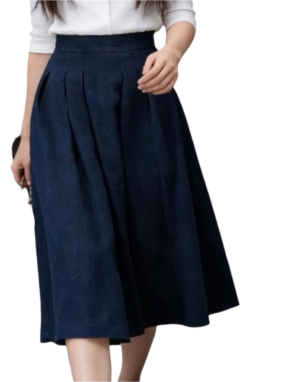 St. Tropez West Linen Skirt NWT Medium